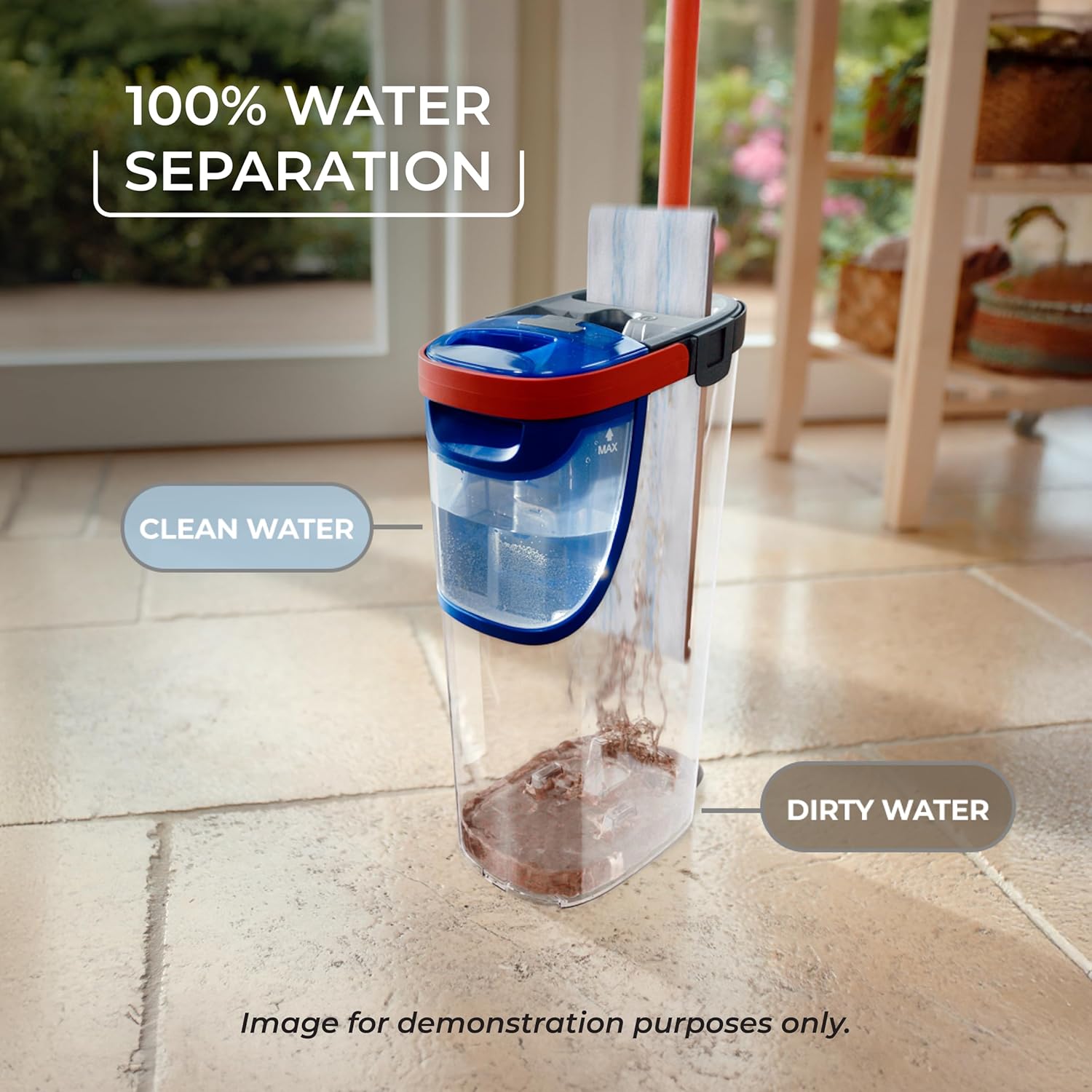 O-Cedar H2prO Flat Mop System | Quick Everyday Cleaning | Dual-Tank Fresh Water System | Machine Washable Reusable