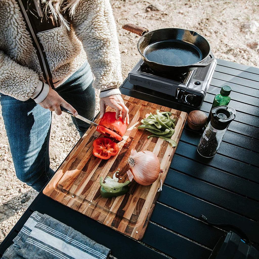 Portable Butane Camping Stove with Case: Automatic Ignition, Precise Heat Control - Camping & Tailgating and Outdoor