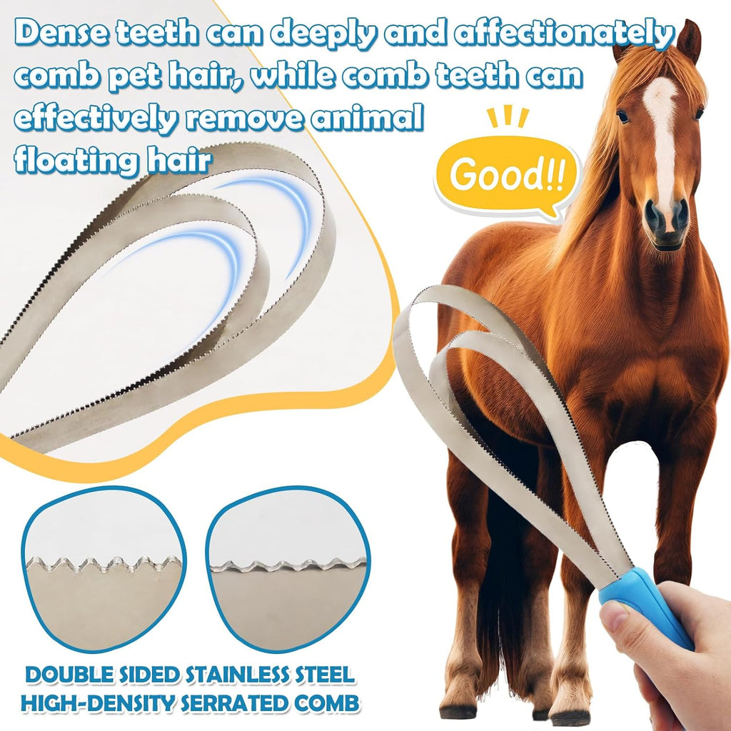 Pet Grooming Shedding Blade – Dual-Sided Deshedding Brush & Dematting Tool