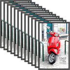 11x17 Poster Frames - Black, MultiPack of 12 - Prima Collection