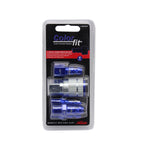 ColorFit Coupler & Plug Kit (5 Piece), T-Style 1/4" NPT Blue