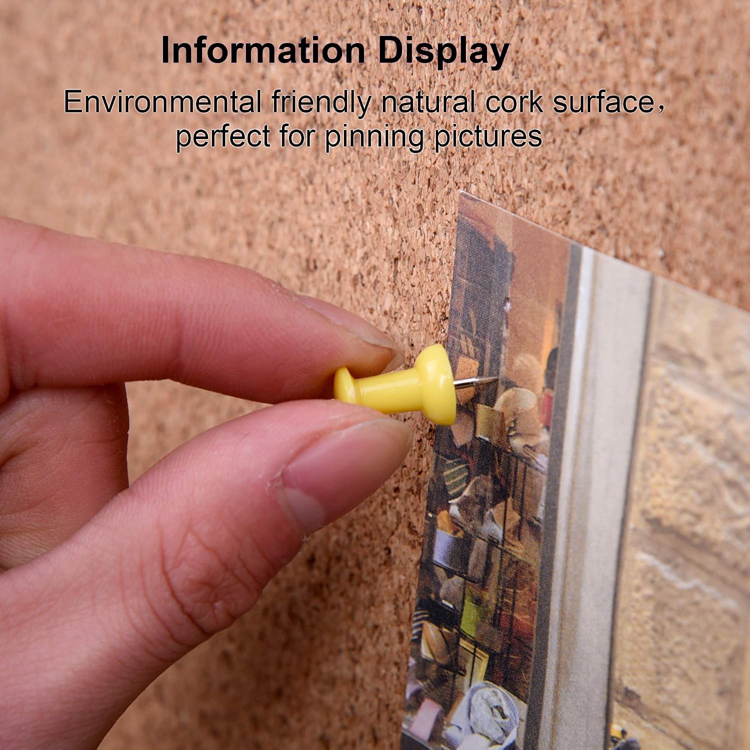 36 x 24 Inch Cork & Dry Erase Combo Board - Magnetic Whiteboard & Bulletin Board Combination - Hanging or