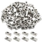 Rierdge M5 Half Round Roll in Spring T Nuts, 100 Pcs