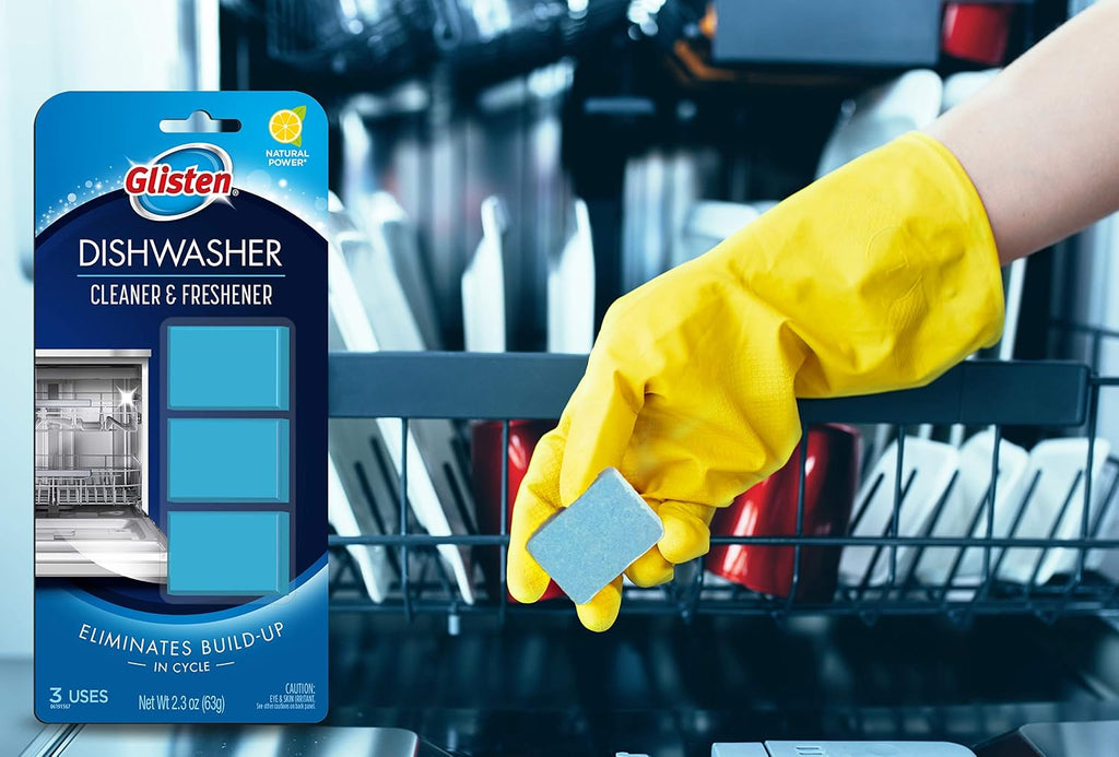 DT0312T Dishwasher Cleaner & Freshener, 3 Tablets, Clear, 3 Count