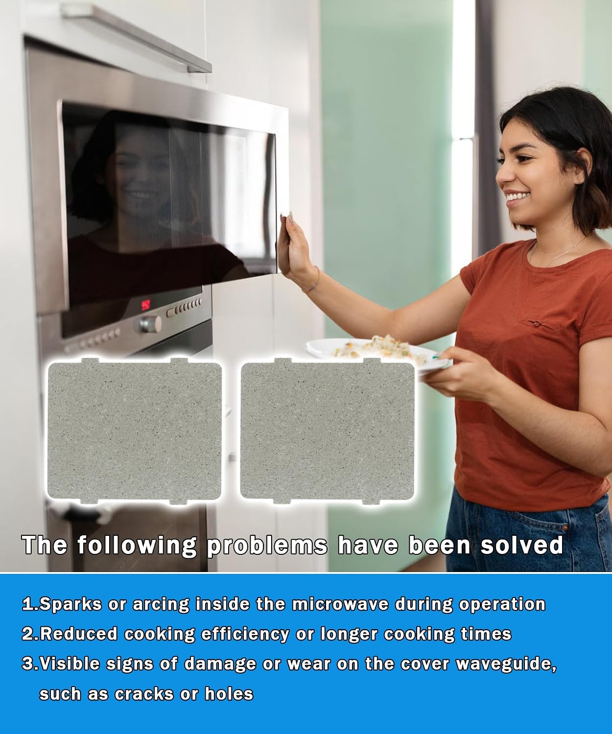 5304523276 Microwave Waveguide Cover | Fits For Electrolux Frigidaire,Replaces AP6979923,PS12746600,EAP12746600,Pack
