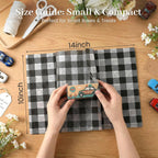 100 Sheets Black and White Checkered Tissue Paper, 10 X 14 inches