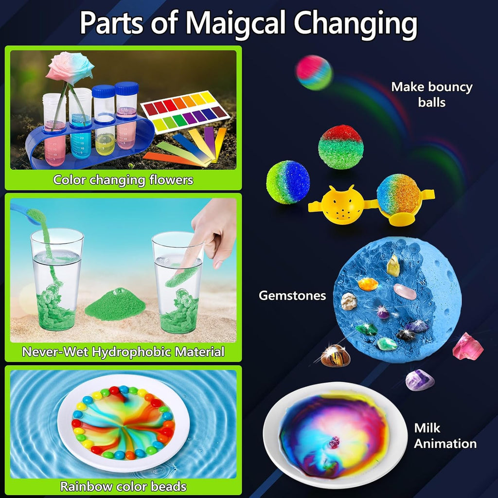 300+ Experiments Science Kit for Kids Chemistry Set S.T.E.M Toys | with Lab Manual, Volcano, Crystal Growing, Dig