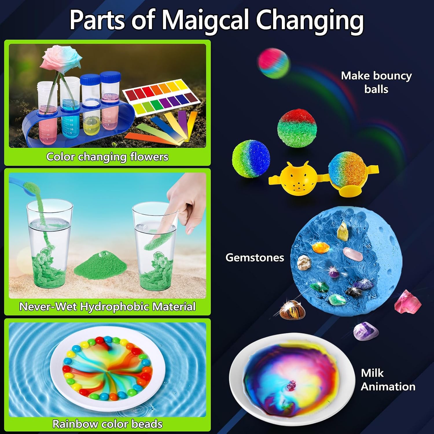 300+ Experiments Science Kit for Kids Chemistry Set S.T.E.M Toys | with Lab Manual, Volcano, Crystal Growing, Dig