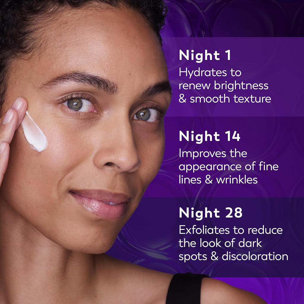 Retinol Night Cream for Women, Anti-Aging Face Moisturizer, Fragrance-Free, Non Greasy - Anti-Wrinkle, Smooth Fine