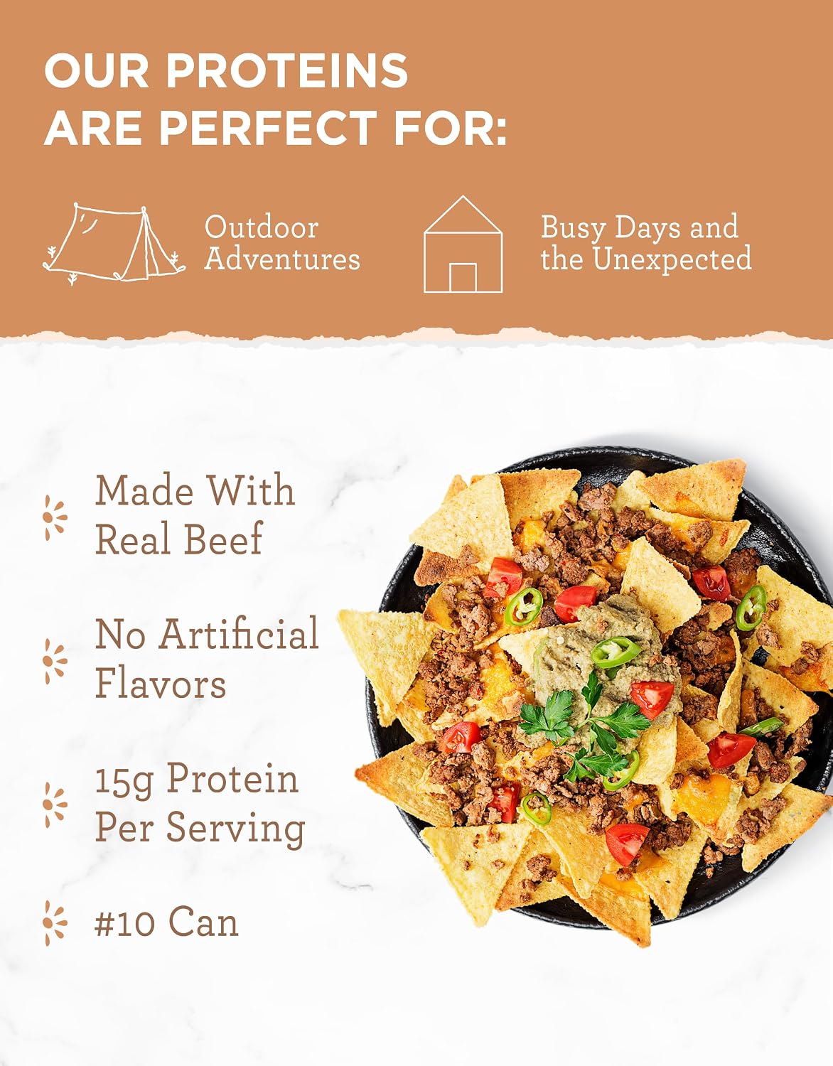Simple Kitchen Seasoned Ground Beef Crumbles, 22 Servings – Freeze-Dried Meat for Emergency Food Supply, Long-Term