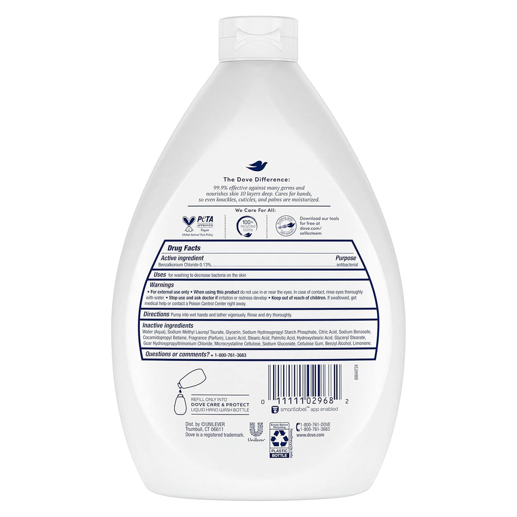 Antibacterial Hand Wash Care & Protect Pack of 3, 34 oz