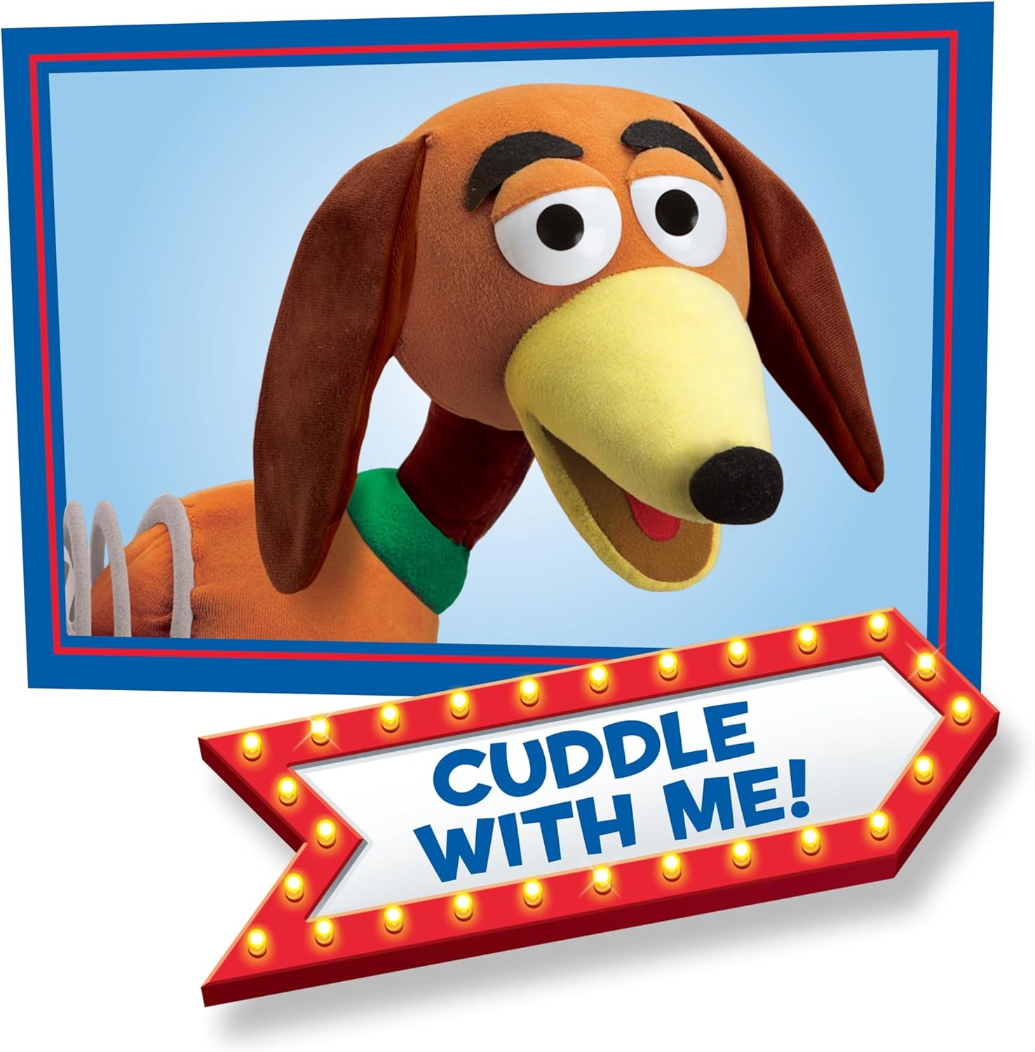 Disney and Pixar Toy Story 16,5 cm Slinky Dog Plush Stuffed Animal, Kids Toys for Ages 18 Month by Just Play