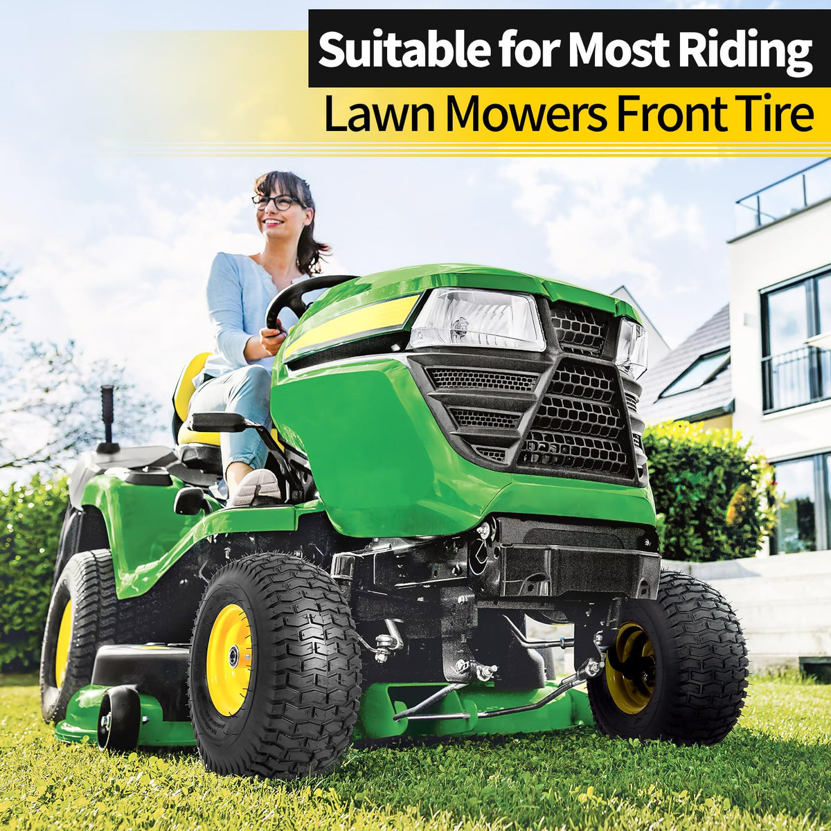 RONPOW 15x6.00-6nhs Lawn Mower Front Tires for john deere Riding Tractor