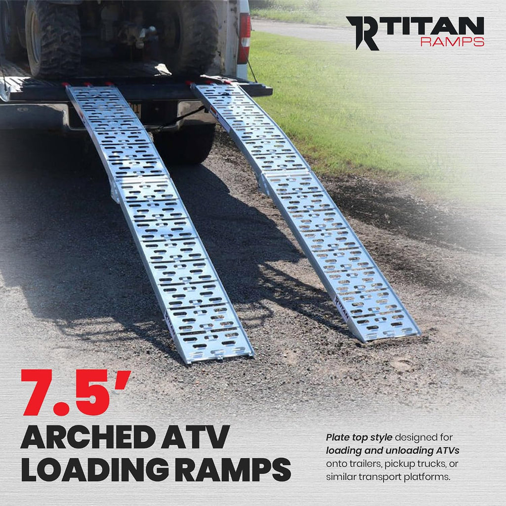 7.5' ATV Loading Ramps, 1,500 lb Capacity, Titan Ramps