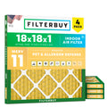 18x18x1 Air Filter MERV 11 Pet & Allergy Defense (4-Pack)