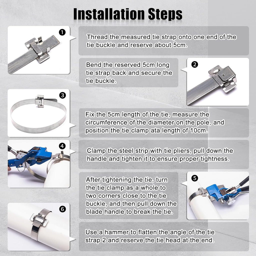 Strapping Banding Kit w/Ratchet Tensioner, 3/4" x100ft Coil