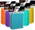 500 Count Card Sleeves Toploaders for Trading Cards, 5 Colors Soft Baseball Card Sleeve for Standard Cards, Fit for