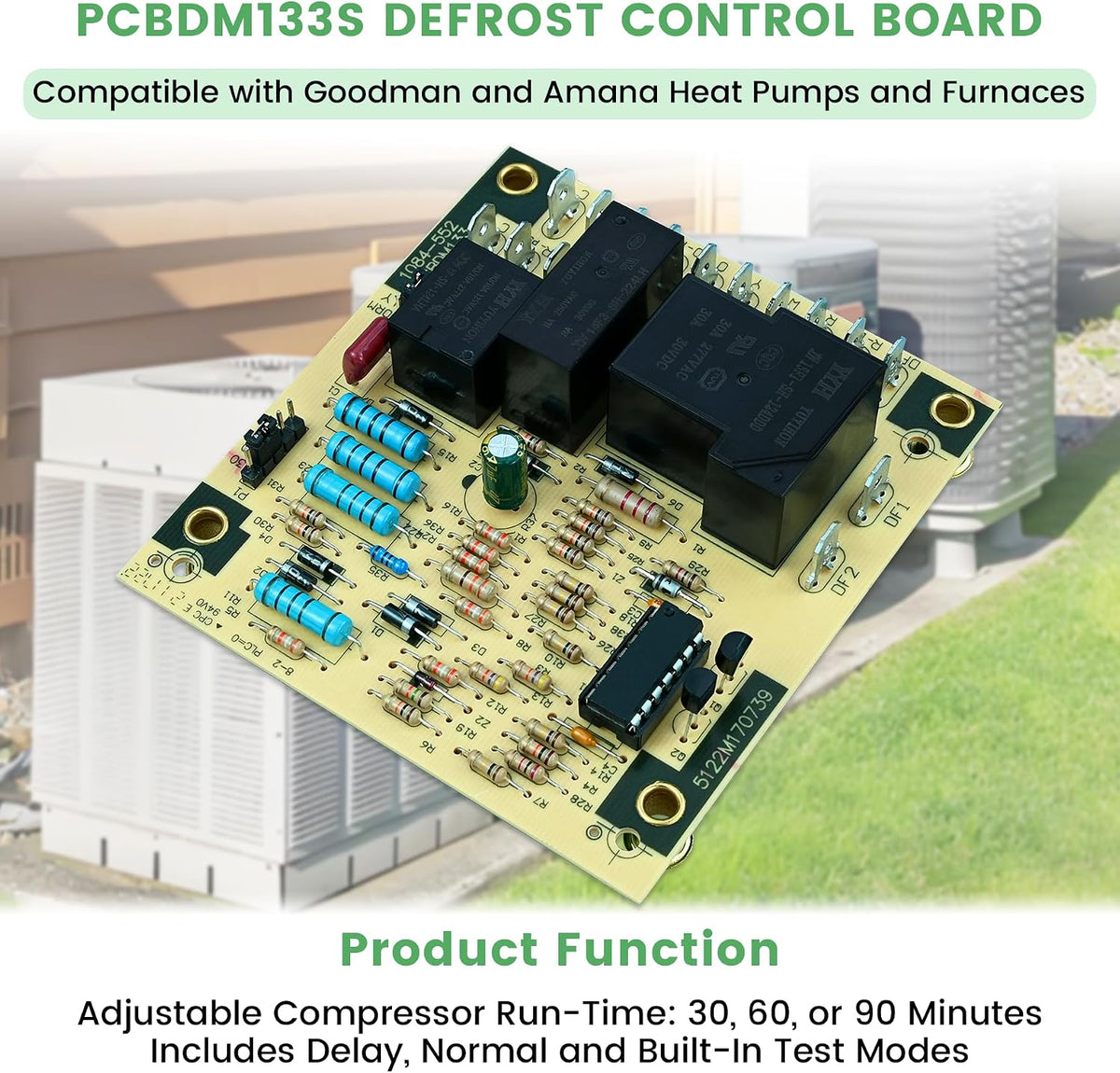 PCBDM133S Defrost Control Board 1084-552 PCBDM133 for Goodman and Amana