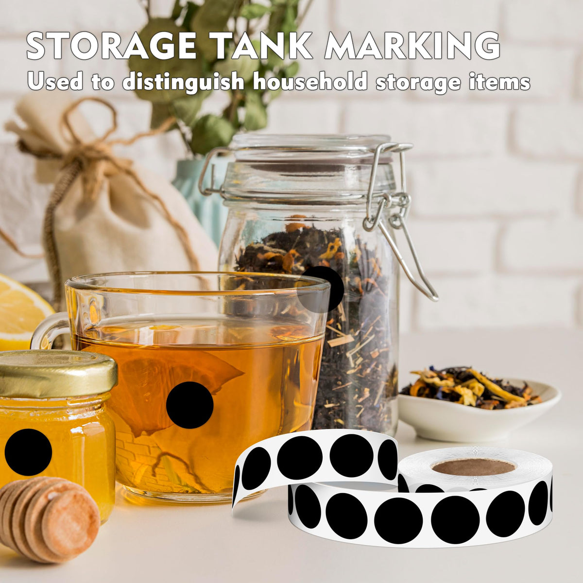 3/4" Dot Stickers Round Sticker, 4 Rolls 4000PCS Circle Stickers