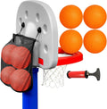 Mini Rubber Basketballs with Pump (7" Inch) Includes Mesh Storage Bag Designed for Little Tikes Basketball Hoop