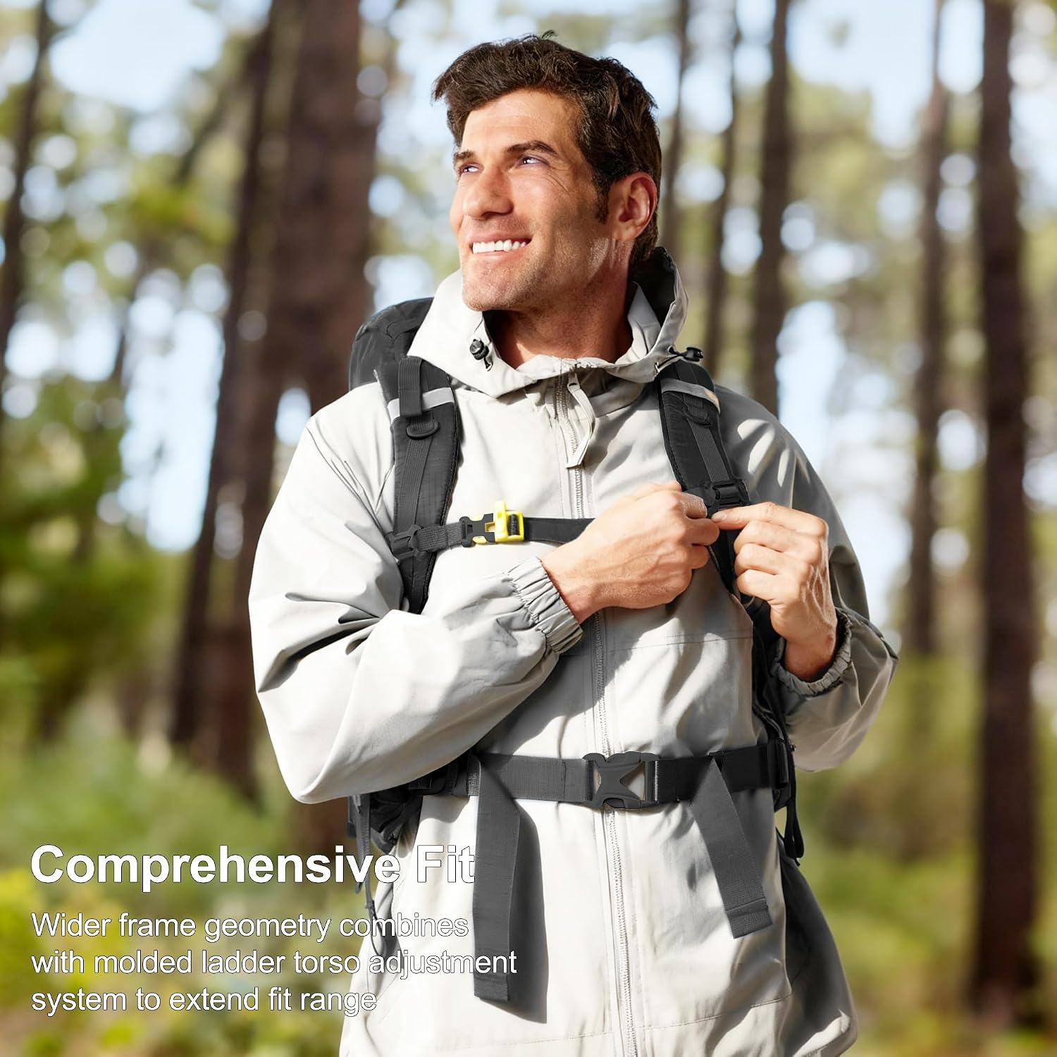35L Internal Frame Backpack,Women Men’s Backpacking Backpack with Rain Cover,30+5 Liter Lightweight Hiking
