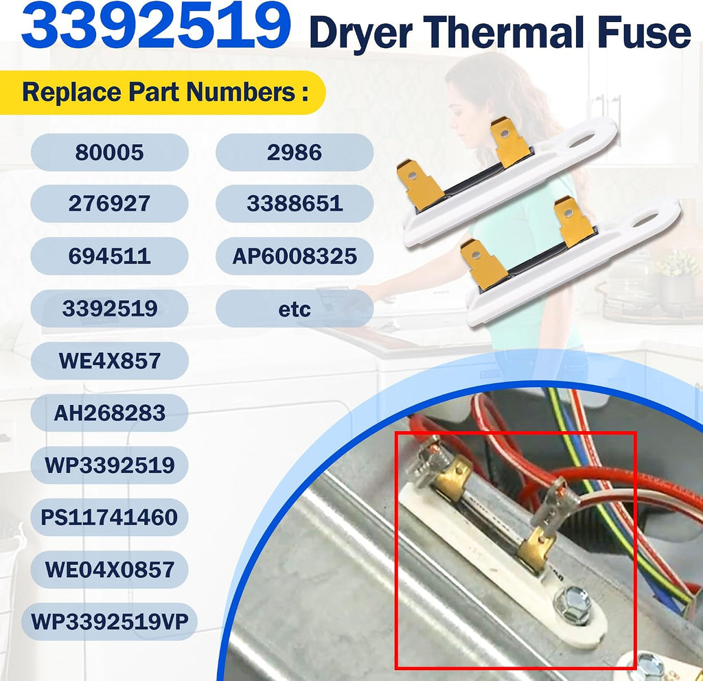 MED3000BG0 MED3000BW0 Dryer Heating Element Kit Fit for May-tag MED4000BW0 MED3500FW0 MED5500FC0 MED7100DW1 MED5500FW0 MED7000XG1 MED6000AW0 MED8200FC0 MED7000AG0 MED8000AG0 MED7000XR0 MED6000XR0