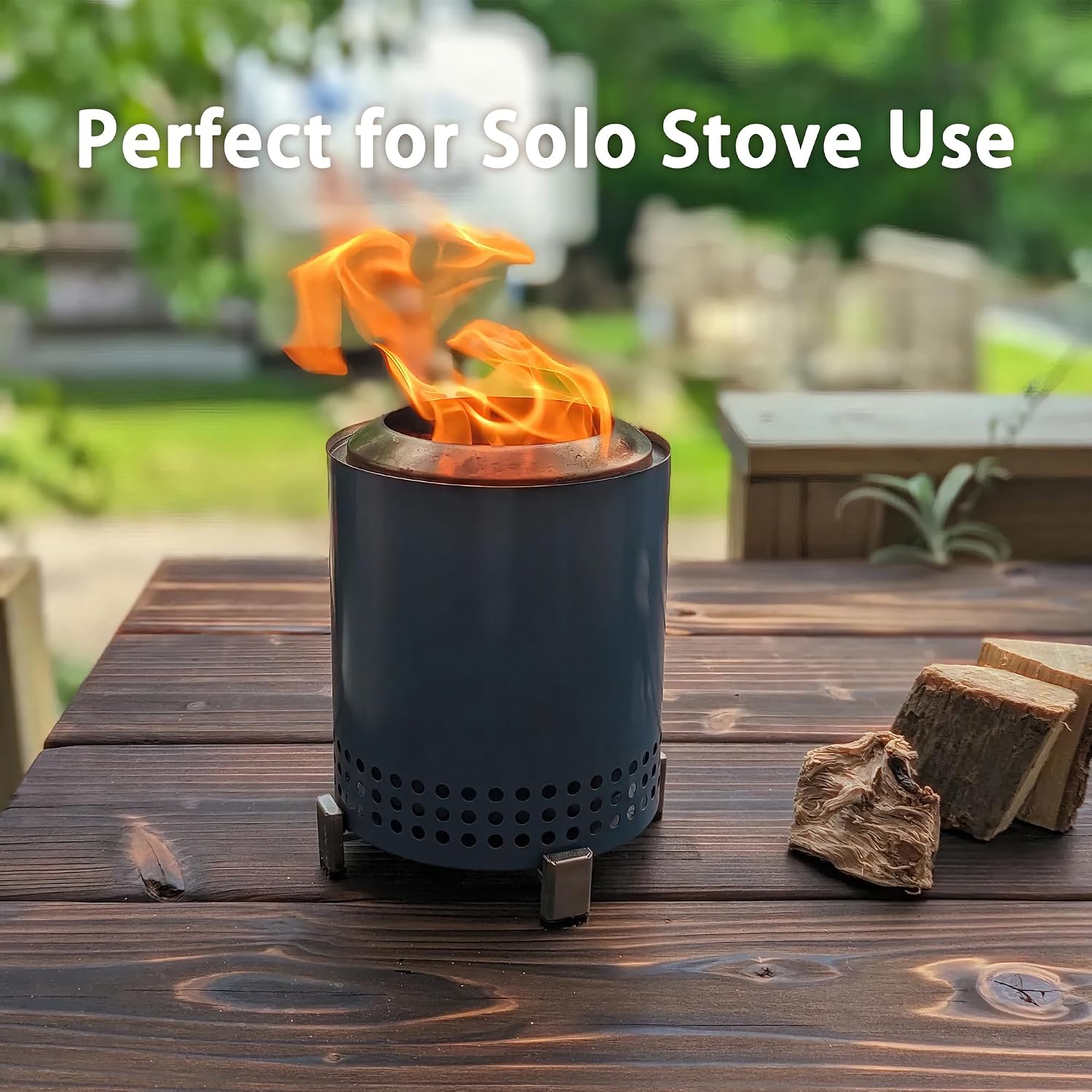 Pizza Oven & Cooking Wood – Mini Kiln-Dried Oak, 6-Inch Logs, 15lb Box – Bark-Free Firewood for Ooni, Gozney, Solo