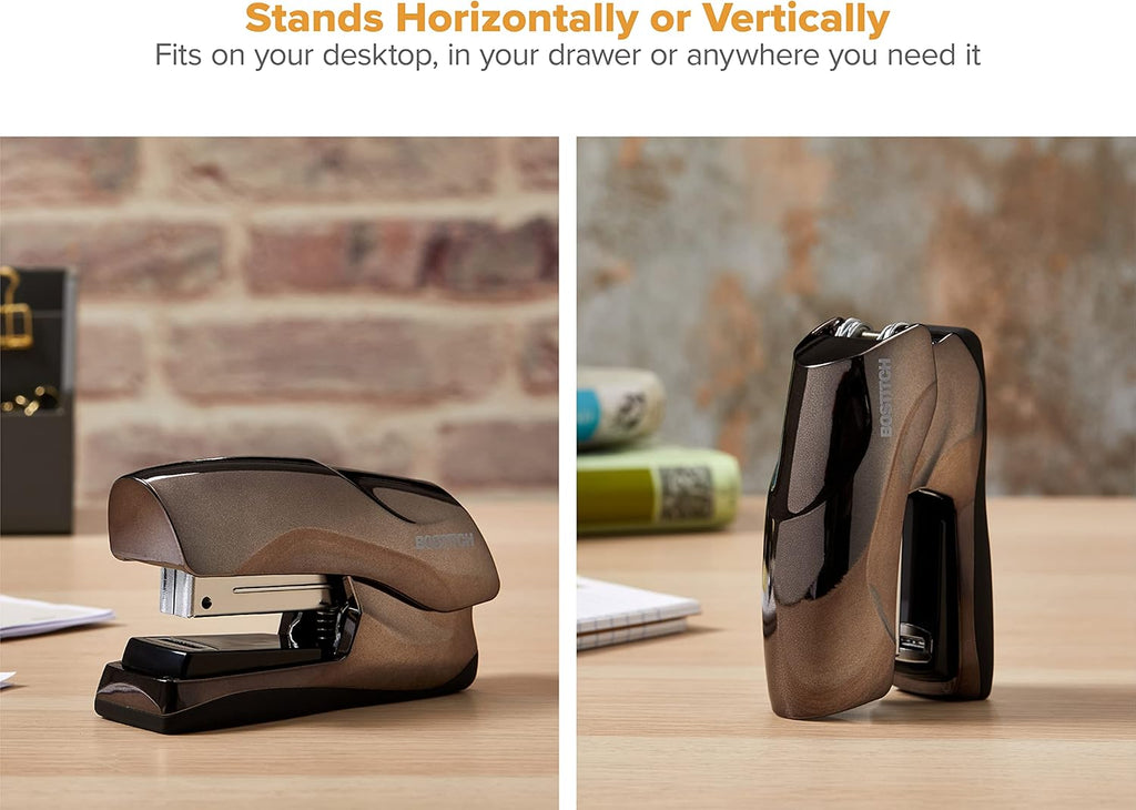 Office Heavy Duty Stapler, 40 Sheet Capacity, No Jam, Half Strip, Fits into the Palm of Your Hand