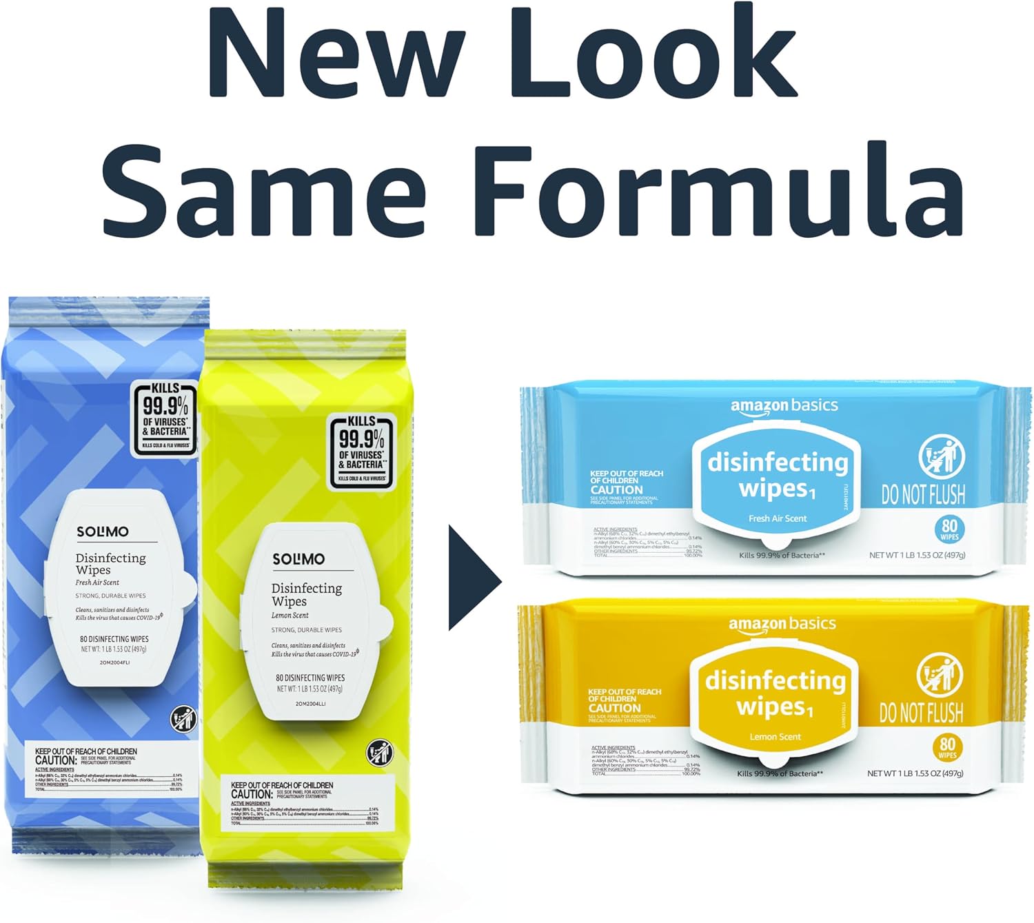Disinfecting Wipes, Lemon & Fresh Air Scent, Multi-Surface, Sanitizes/Cleans/Disinfects/Deodorizes, Strong &