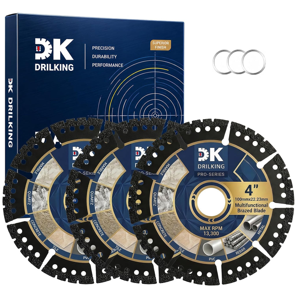 4 inch Diamond Blades, Multi-Purpose Metal Cutting Wheel - 3 Pack