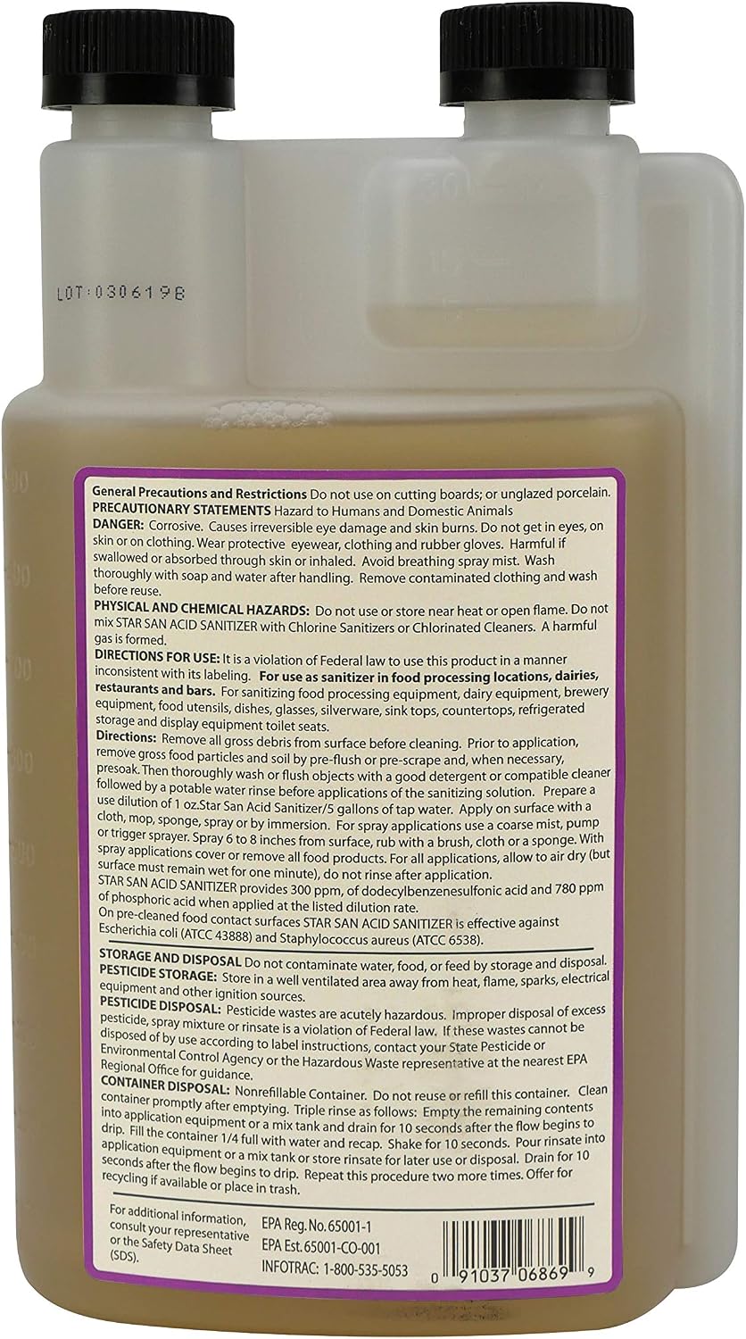 Five Star - 6022b_ - Star San - 32 Ounce - High Foaming Sanitizer
