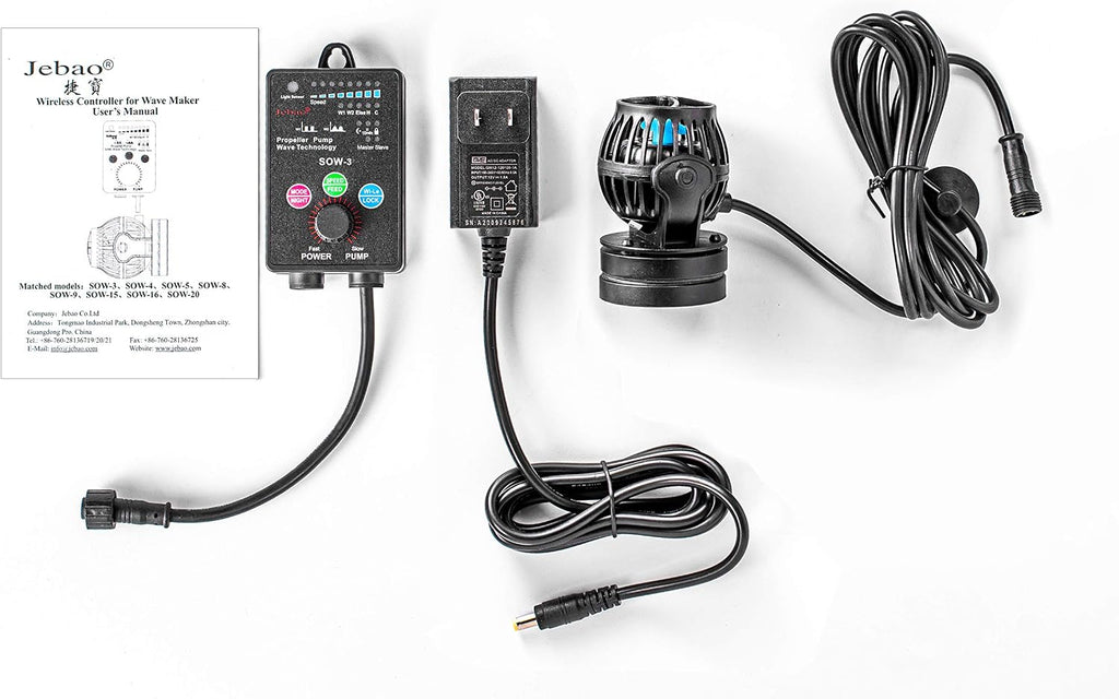SOW-3 Wave Maker Flow Pump with Controller | for Marine & Reef Tanks