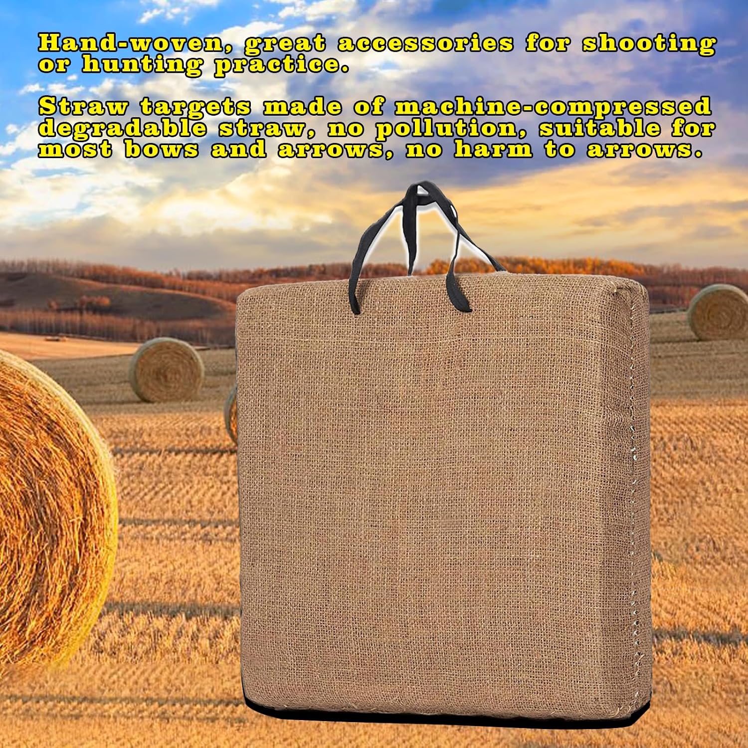 Archery Target Shooting Targets Bow Targets - Straw Target Practice Archery Backstop Archery Targets for Backyard for