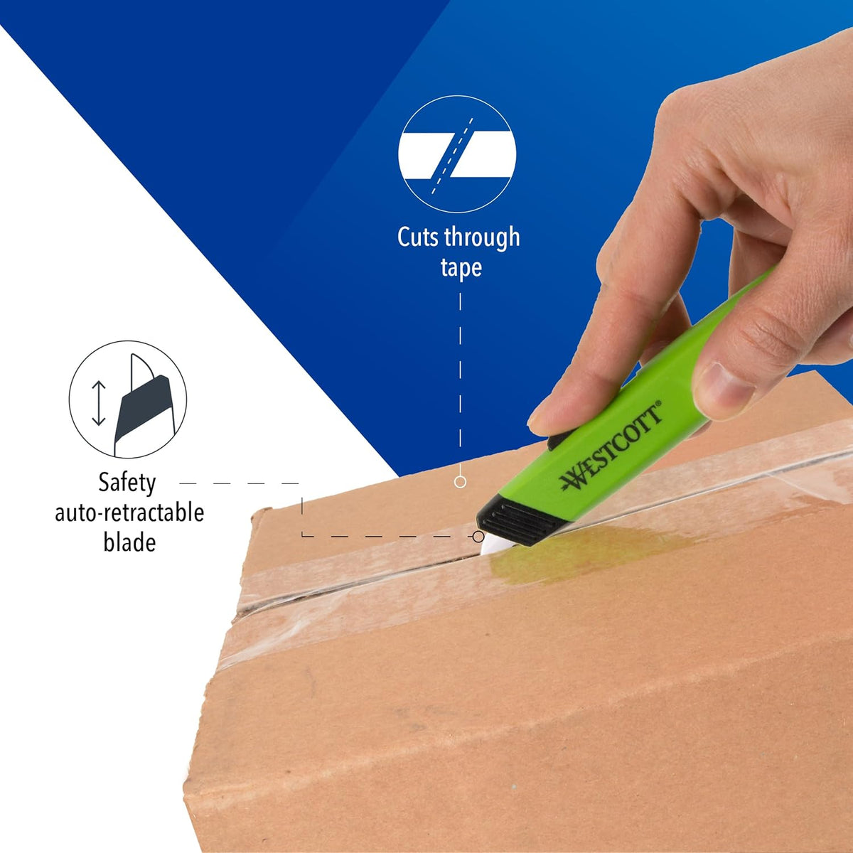 Box Cutter Safety Ceramic Utility Knife, 3-Pack