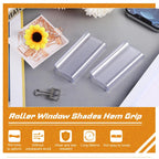 8 Pieces Plastic Shade Pulls for Roller Shades Handles, Clear