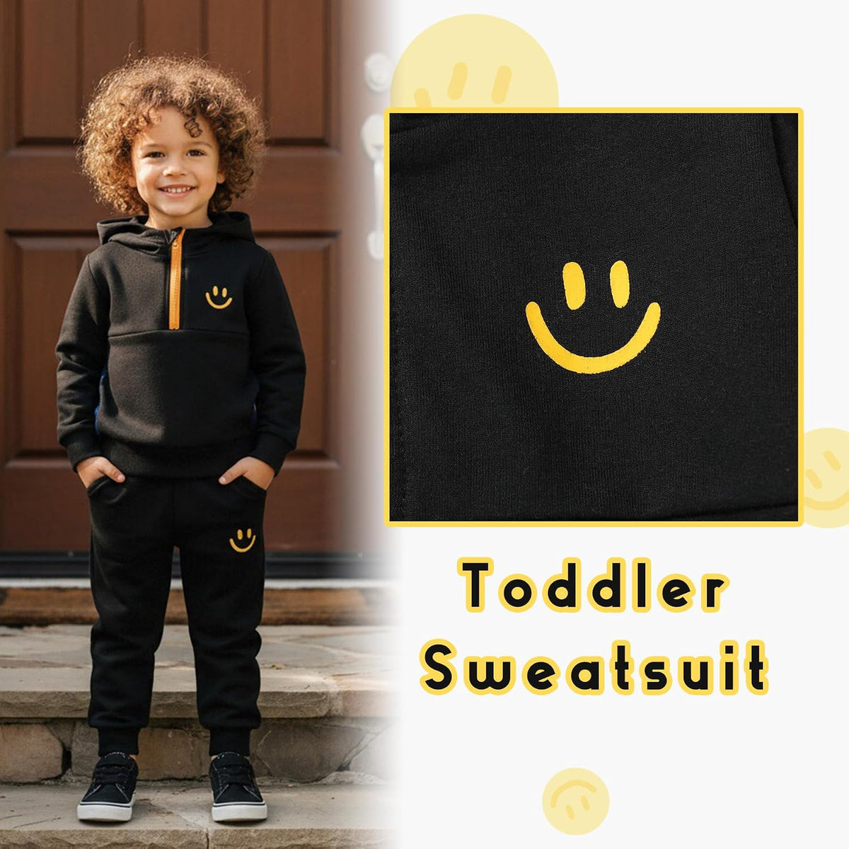 Toddler Boys Girls Long Sleeve Hoodie Sweatpants Outfit Set