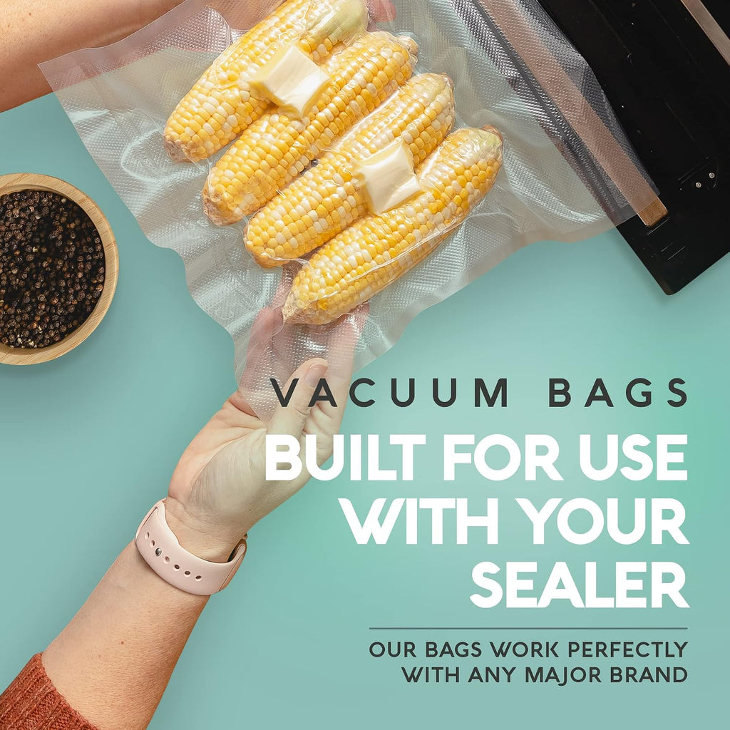 Vacuum Sealer Bags Rolls – 4-Pack, 11" x 25' Heavy Duty Rolls