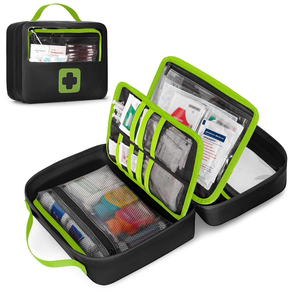 Waterproof Empty First Aid Bag with a Detachable Panel