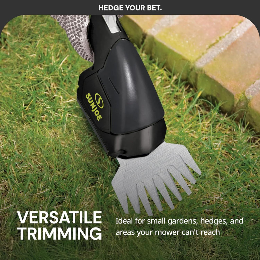 Cordless 2-in-1 Grass Shear Hedge Trimmer, 7.2V, 4in/6in Blade | Handheld Light-Duty Trimmer for Lawn Edges and Small