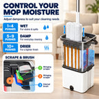 Flat Mop and Bucket with Wringer Set,Mops for Floor Cleaning