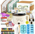 Deluxe Soap Making Kit for Adults DIY Soaps | All in One Soap Making Supplies Including Soap Melter, 4.4 lbs Soap