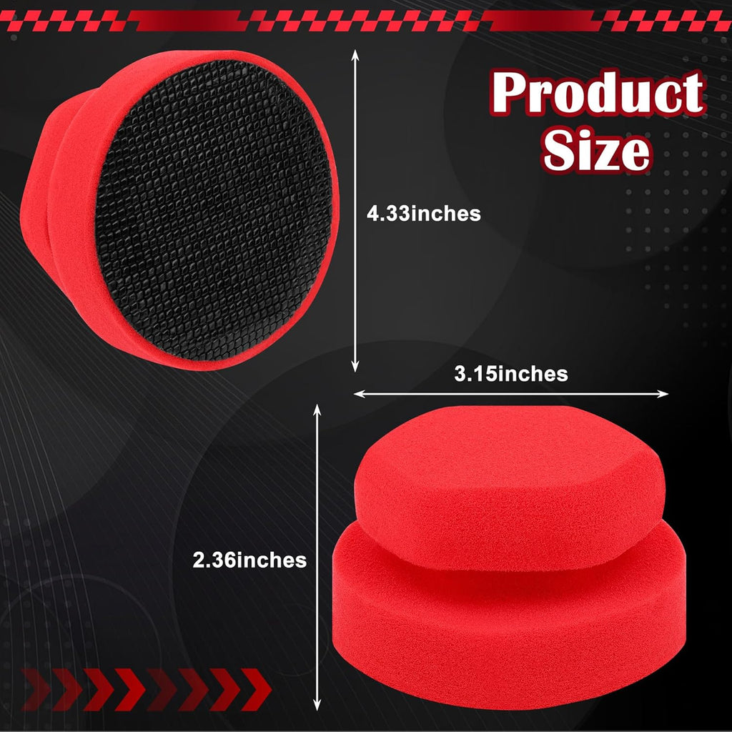 Synthetic Clay Bar Sponge, Red Magic Car Clay Bars Auto Detailing | Double Side Use, Update Hexagonal Handle Clay Bar