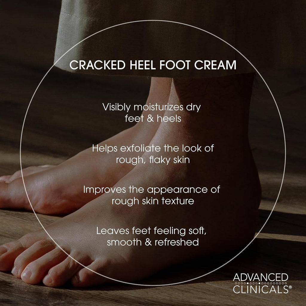 Cracked Heel Foot Cream Moisturizer Skin Care Lotion For Feet W/Shea Butter, Moisturizing Foot/Hand Lotion Helps Heal