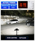 Exzeit 3 inch Led Work Lights for Truck Tractors Mini Excavator Forklift