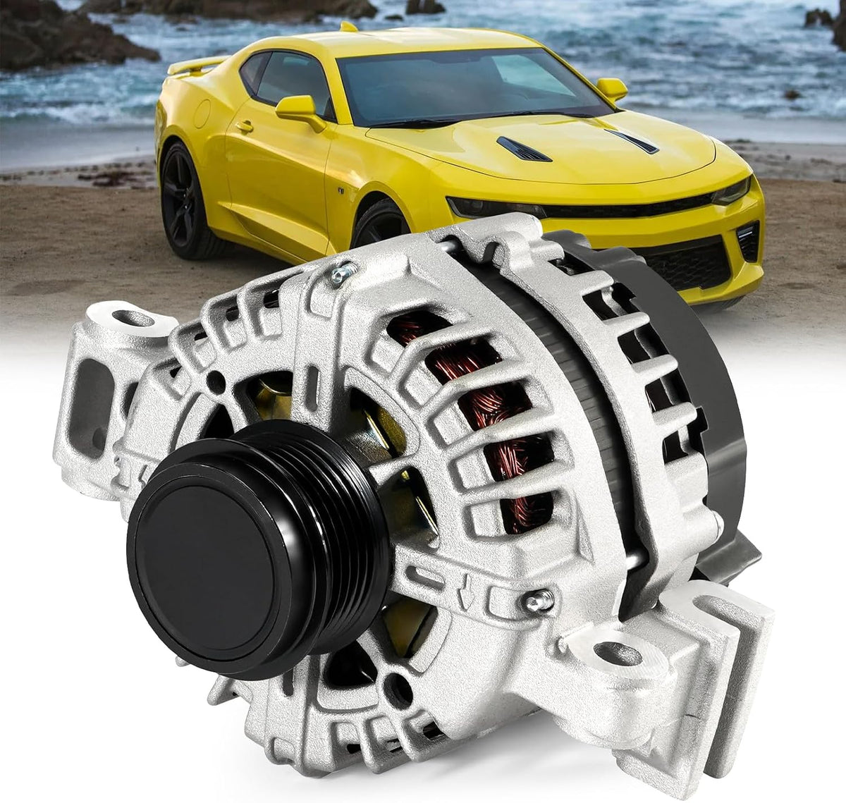 13502988 Alternator 150A, Fit for Chevrolet Camaro 2010-2012, Colorado 2015-2016, GMC Canyon 2015-2016 | 3.6L V6 GAS - Replace 11485, 11485N, 849127, FG15S026, AL8876X Generator 12V CW