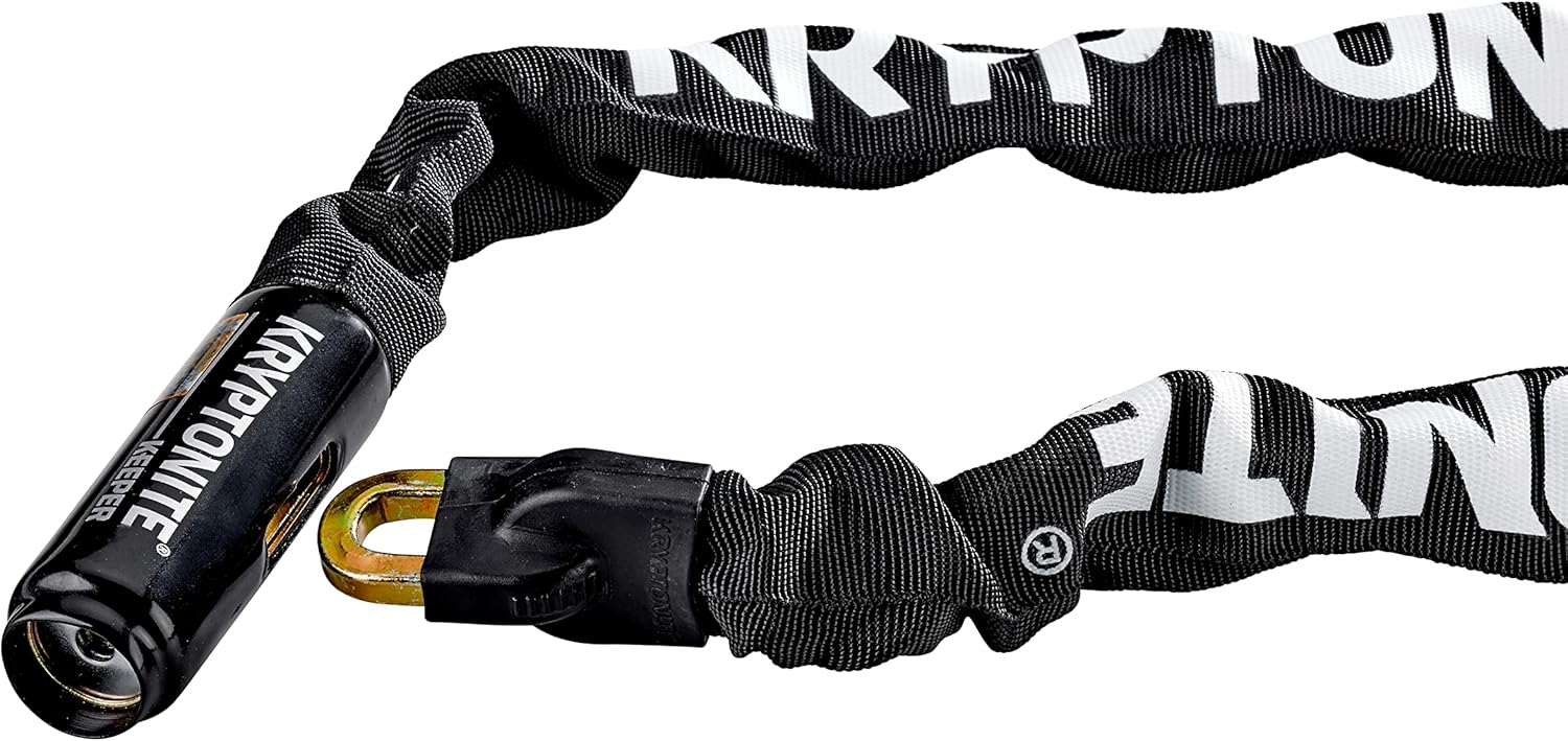 Bike Lock Bundle - 2.8ft Steel Chain Lock with Keys and U-Lock with 4ft Braided Steel Cable for Bikes, Motorcycles