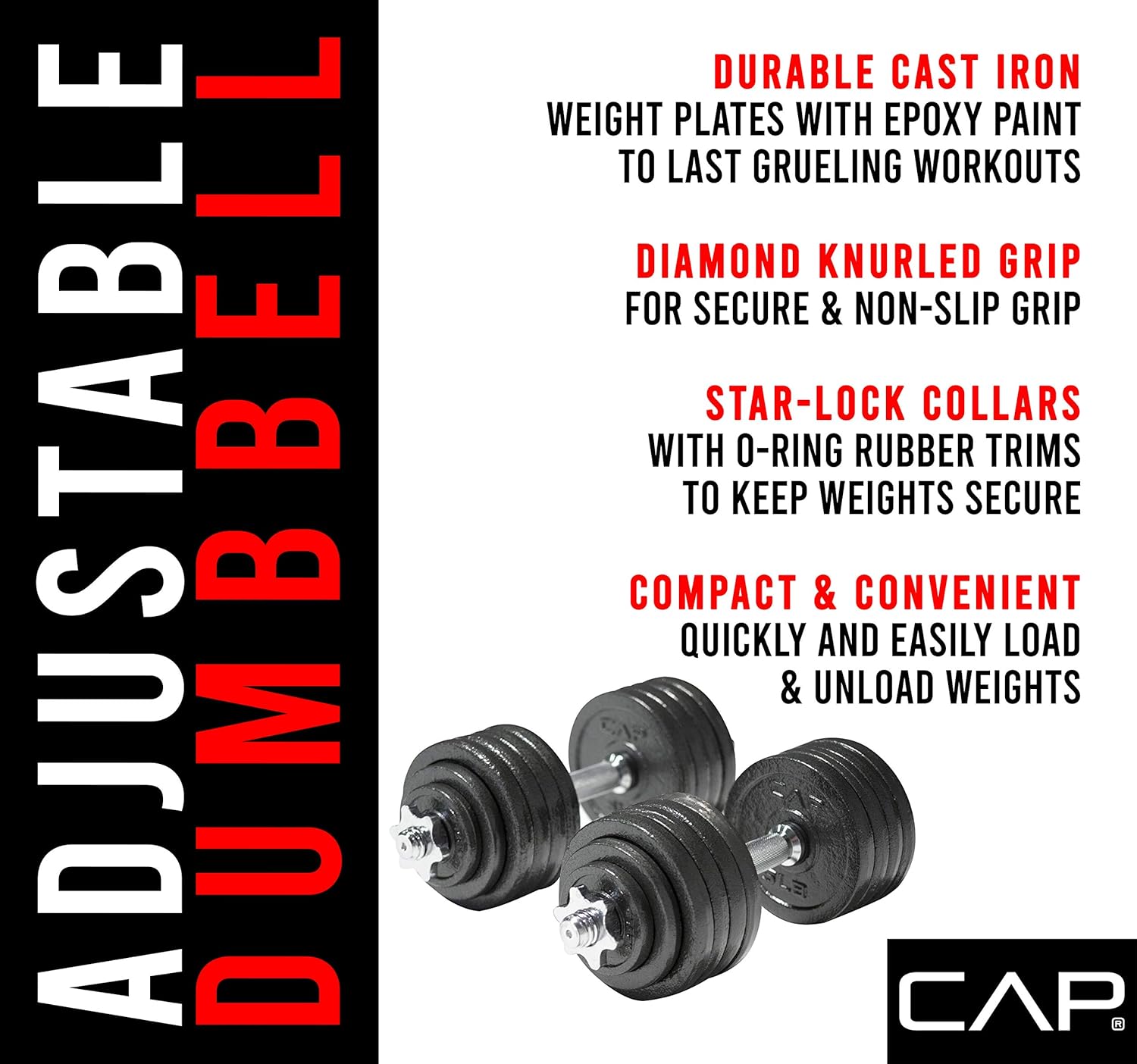 Adjustable Dumbbell Weight Set | Multiple Options