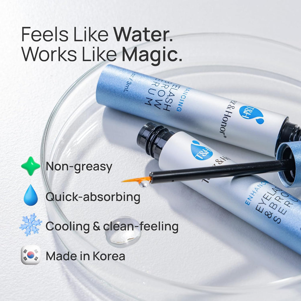 Advanced Eyelash Serum for Thicker, Longer Eyelashes and Eyebrows - Grow Luscious Lashes with Brow Enhancer (3mL)