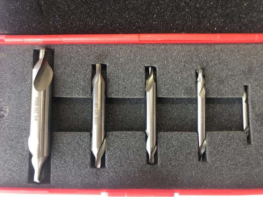 5PC M2HSS Combined Center Drills Countersinks