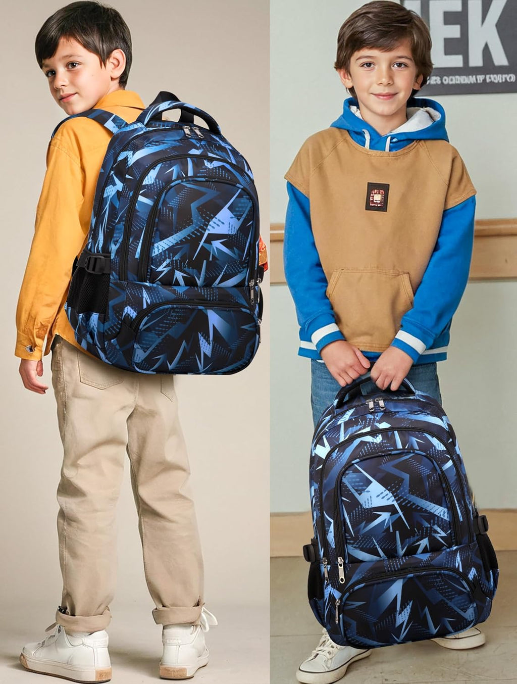 Kids School Backpack for Boys Girls Ages 6-8 8-10 10-12 Elementary Middle School Book Bags with Laptop Compartment